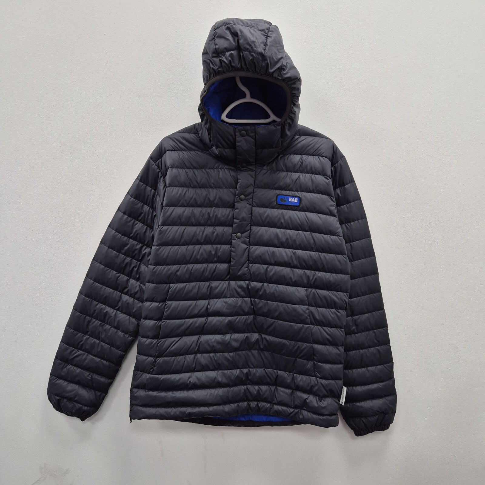 Abrigo Chaqueta con Capucha Rab Horizon 1/2 Botón Abombado Negro Talla Mediana