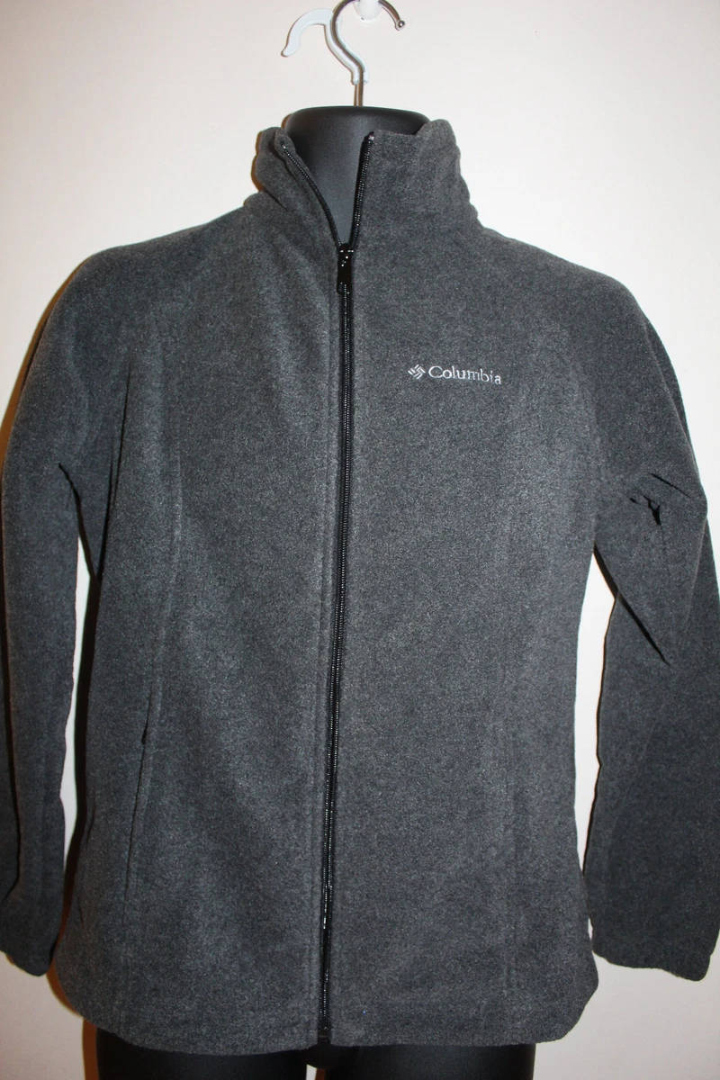 Columbia Men s Dark Gray Full Zip Fleece Jacket Size S Small