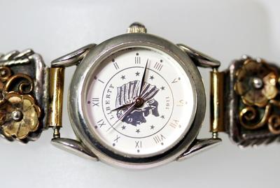 Ladies Native American BJ Sterling Silver Liberty Quartz  display picture 3