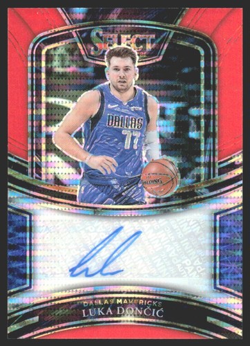 2021-22 Select Signatures Orange Pulsar FOTL Auto 7/15 Luka Doncic #77 DG7