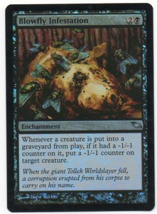 Details About Mtg English Foil Blowfly Infestation Shadowmoor Ex - 