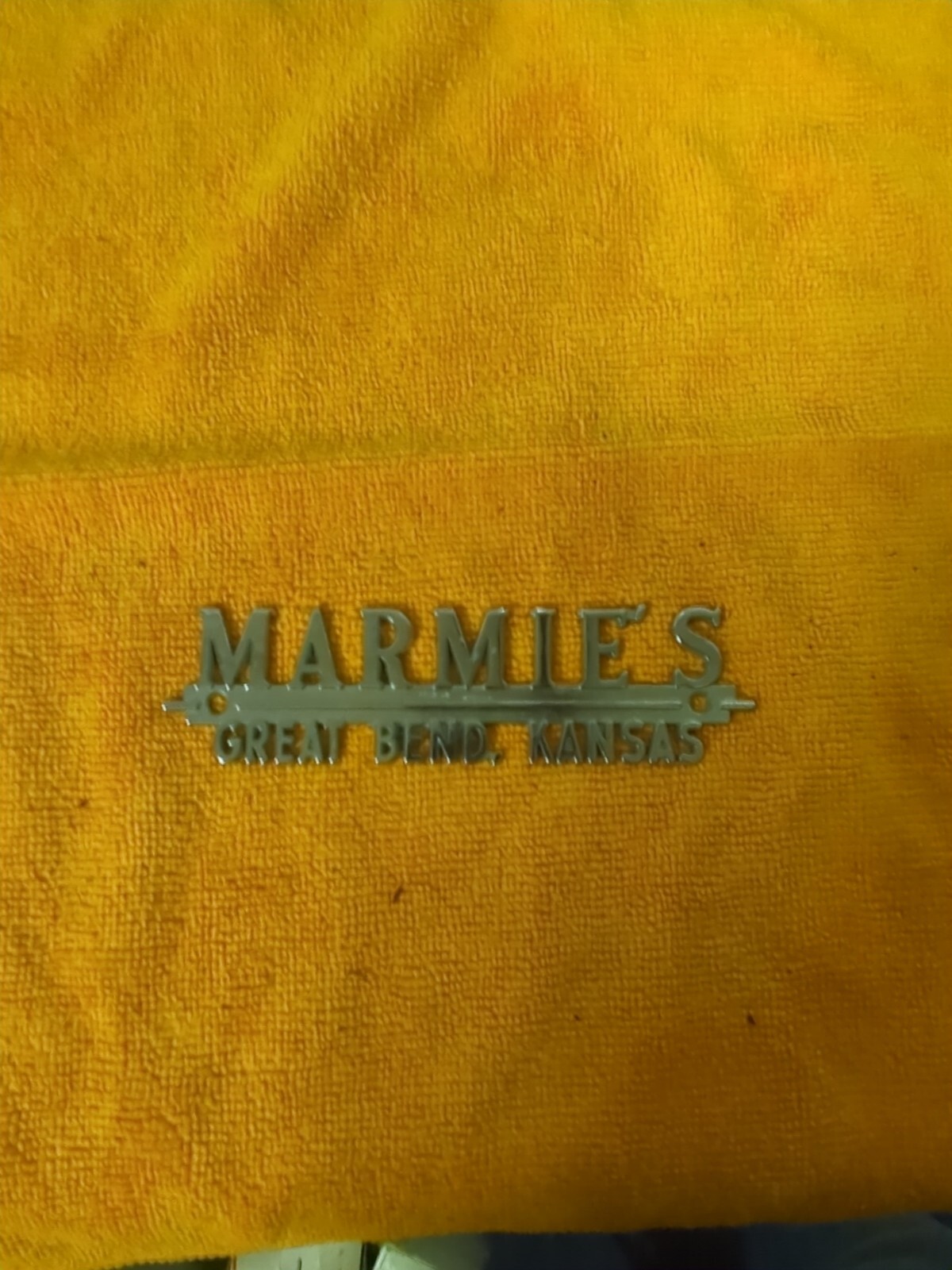 Vintage Car Auto Dealership Emblem badge Marmies, Great Bend, KS Ford