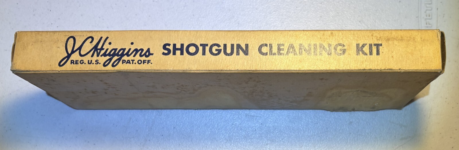 Vtg JC Higgins Shotgun Cleaning Kit 2140 Orig Blue Steel Box