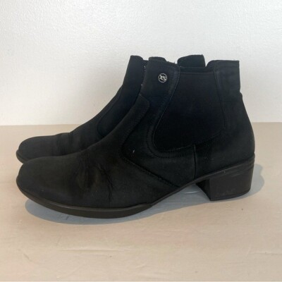 Hartjes XS Women's Ankle Boots Size UK 5 US Size 7 Suede Color Black Boho Flex