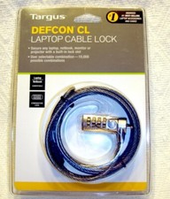 TARGUS DEFCON LAPTOP COMBINATION CABLE LOCK
