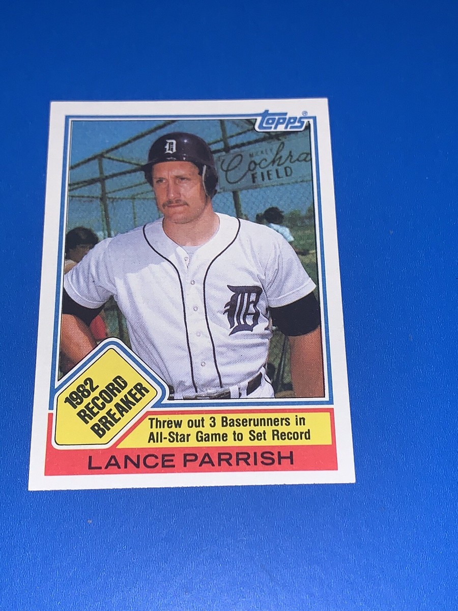 1983 Topps Lance Parrish Baseball Card Record Breaker #4