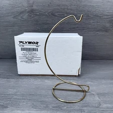 Plymor Goldtone Ornament Stand Simple Design 6" H x 2.5" W x 2.5" D Open-Box