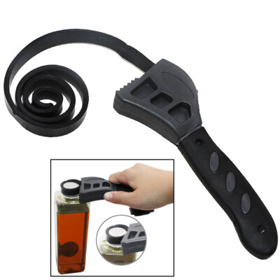 Rubber Strap Wrench Set 500mm Length Adjustable Oil Filter Spanner Removal Tool