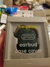 Heyday Earbud Case Cover Green/black Snake Fits AirPods Gen 1  Gen 2 NIB