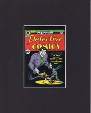 8X10" Matted Art Print DC Comics Book Cover: Detective Comics #69, Joker, Batman