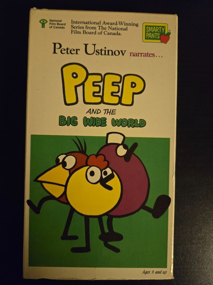 Peep And The Big Wide World VHS Peter Ustinov 1991 Smarty