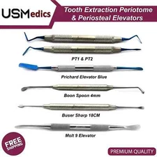 Tooth Extraction Periotome Dental Implant Periosteal Elevators Buser Molt 9 NEW