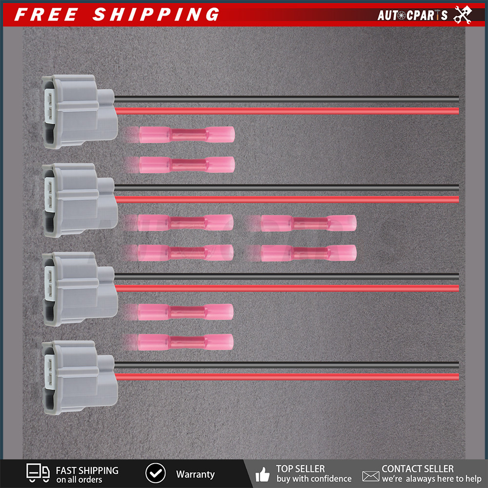 4pcs Fuel Injector Connector Plug For Toyota 4Runner Avalon Celica Echo Matrix
