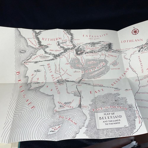THE SILMARILLION by J. R. R. Tolkien, First American Edition w/Map 1977 Houghton - Picture 11 of 11