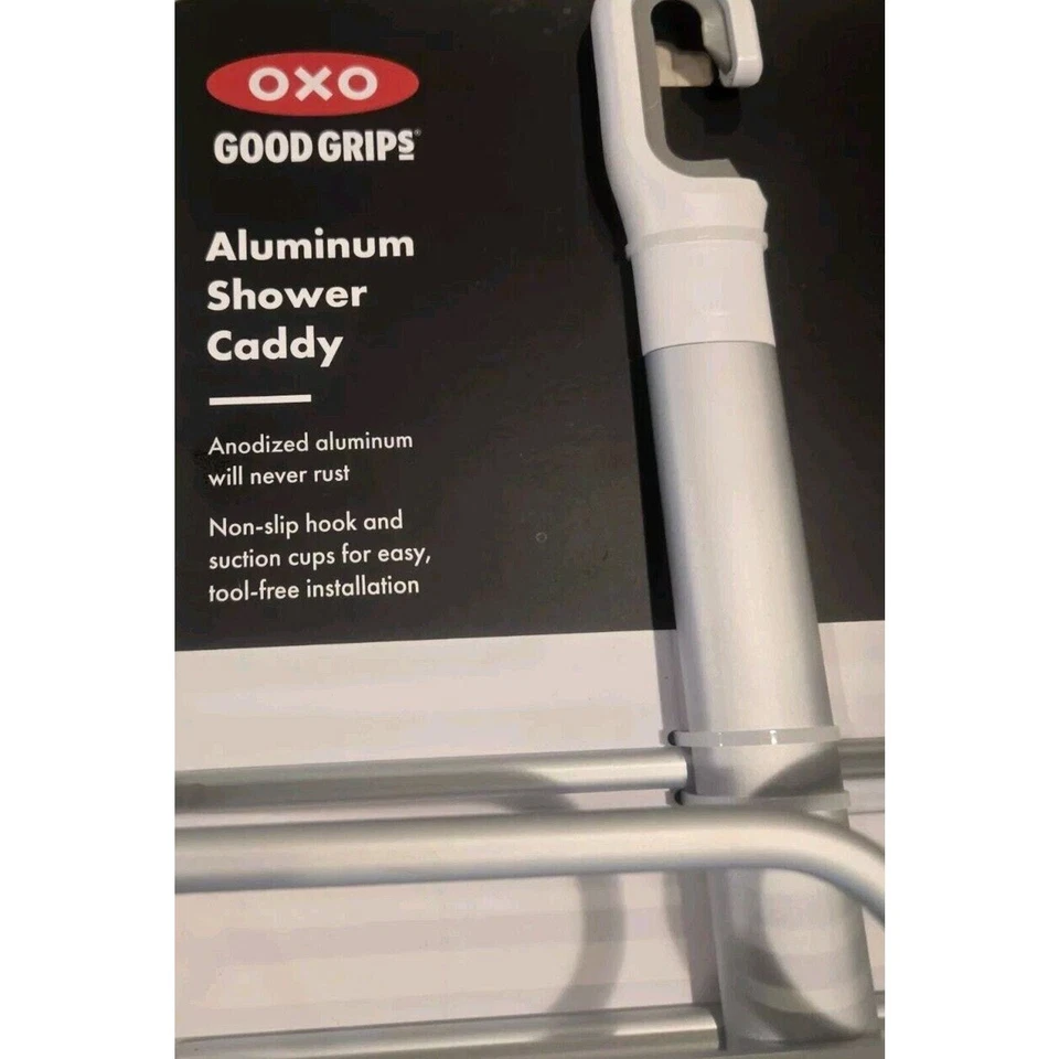 OXO Good Grips 3-Tier Aluminum Shower Caddy - Image 2 of 3