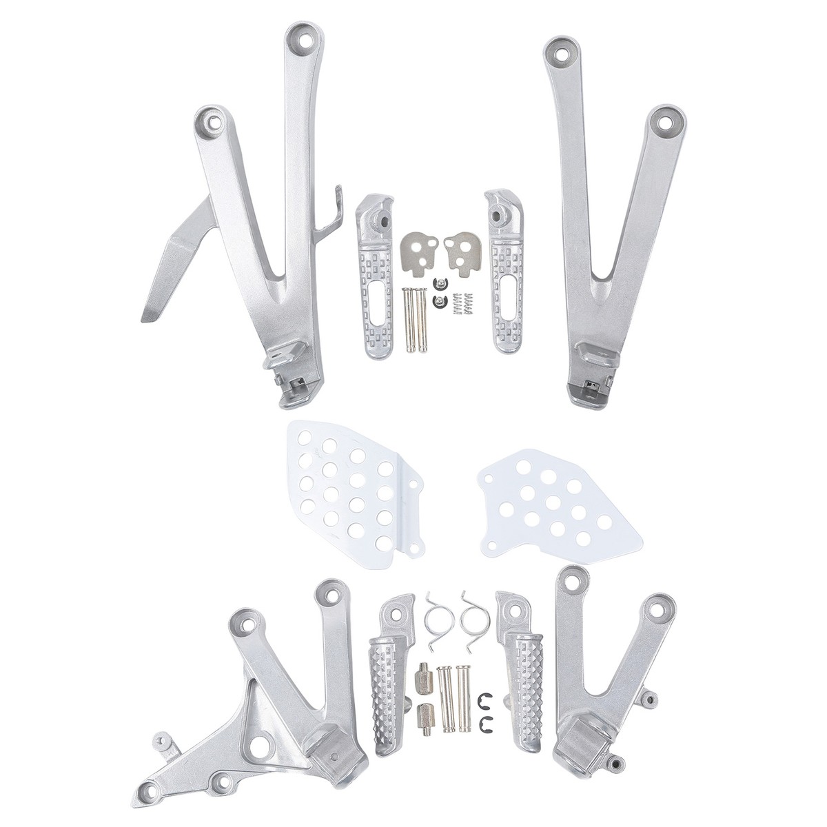 その他 Y Driver & Passenger Foot Pegs Bracket Set Fit For Honda CBR600RR
