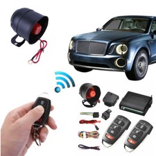 Car Door Universal 1Way Burglar Alarm Siren System Protection Remote Control Kit