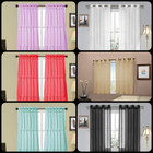 1PC KITCHEN SHEER CRUSHED RUFFLE WINDOW DRESSING CURTAIN PANEL VALANCE RUBY 36