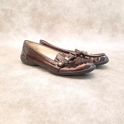Anne Klein Womens Cincey  Size 6 Brown  Slip On Loafers