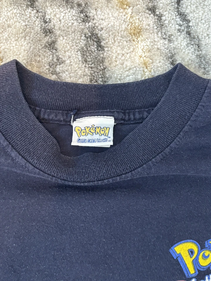 Vintage Nintendo Pokemon Gotta Catch Them All Blue T-Shirt Youth XL / Mens Small - Image 2 of 4