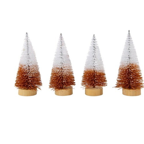 4pcs Plastic Christmas Small Cedar Artificial Xmas Pine Tree Home Xmas Decor - Picture 21 of 28