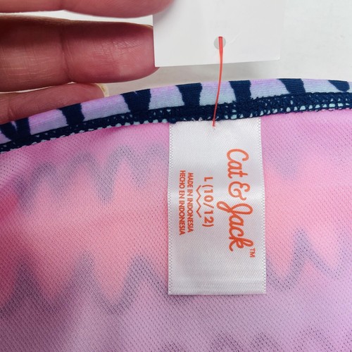 Cat & Jack Girls Size Large 10/12 Tie Dye Ombre Printed Bikini Bottoms 1327 - Picture 5 of 6