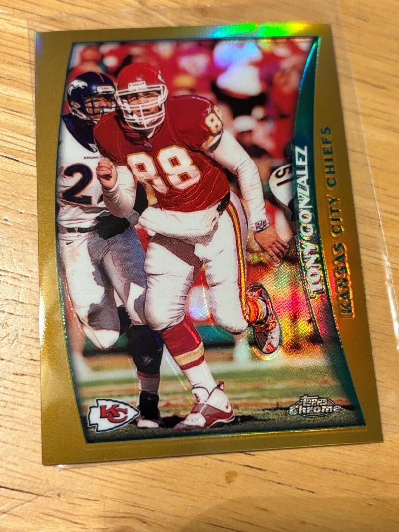 1998 Topps Chrome Refractor Tony Gonzalez #70 - Kansas City Chiefs
