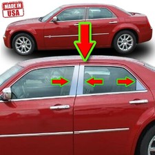 Chrome Pillar Trim For Chrysler 300c Dodge Magnum 05-10 6pc Set Door Post