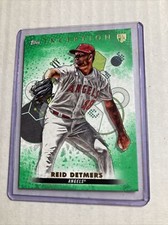 2022 Topps Inception #74- REID DETMERS Green Parallel SP Rookie RC Card.. rookie card picture