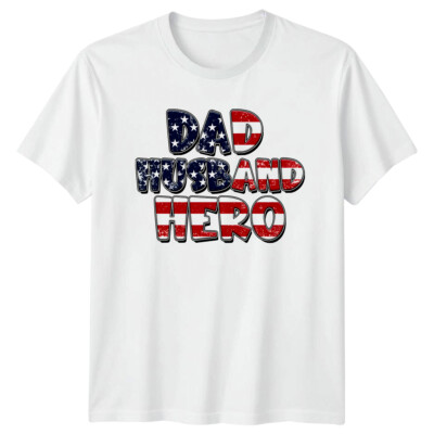Vater Ehemann Held USA Flagge Vatertag Patriotisch Herren Damen T-Shirt