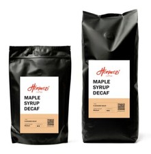 Maple Syrup Flavoured DECAF Coffee Beans or Ground Sugar-free Vegan Gluten-free