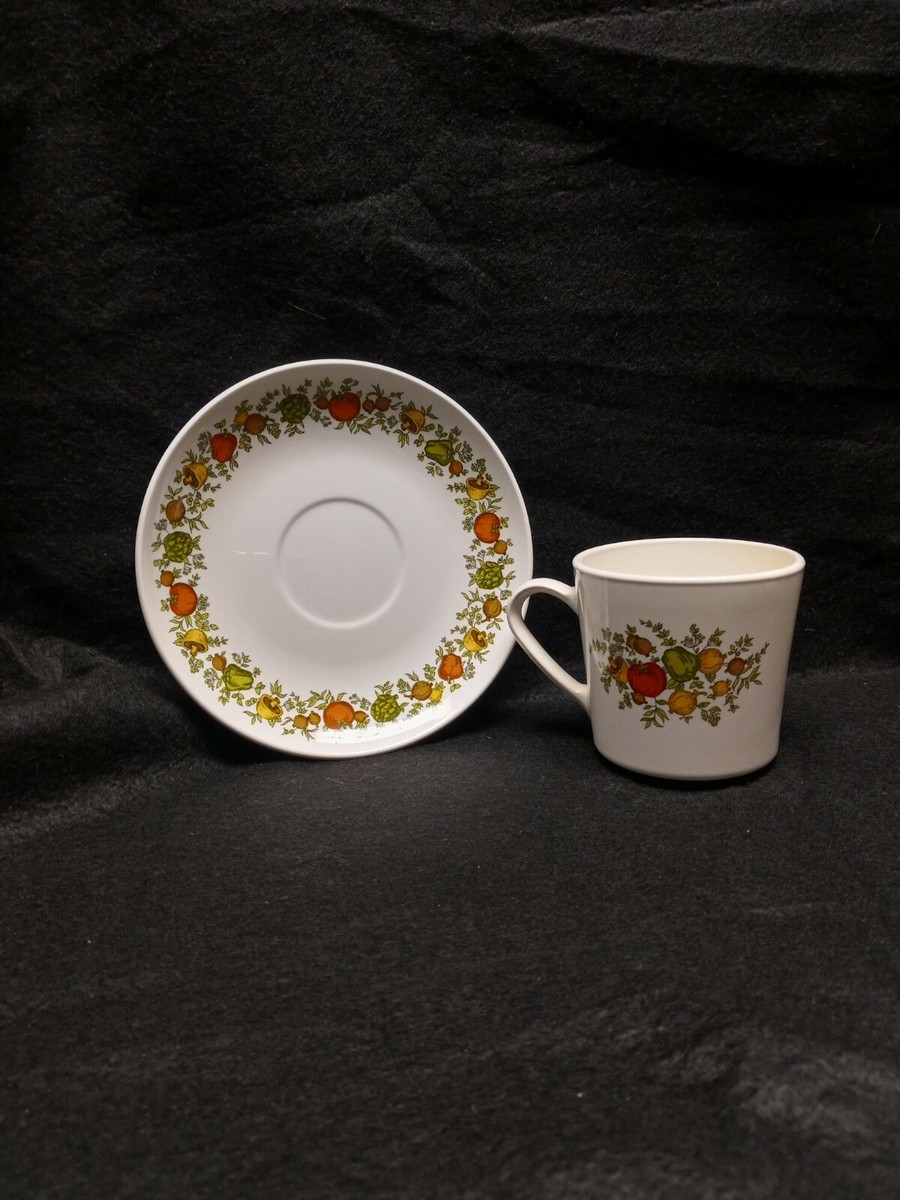 Vintage Corning Centura Spice of Life Cup And Saucer Set-27