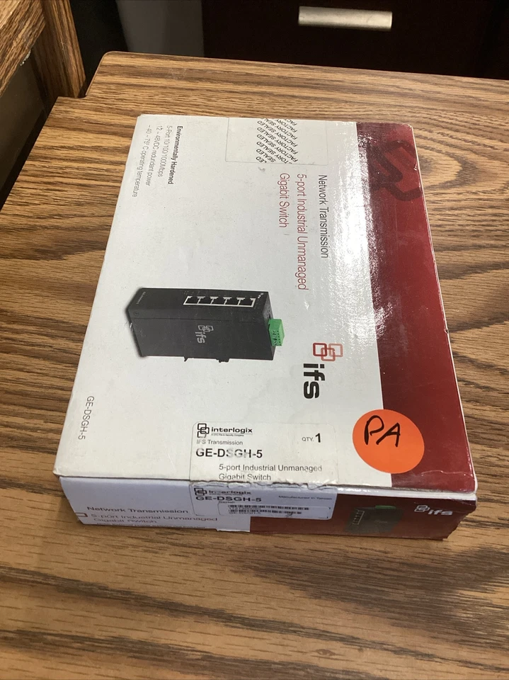 Interlogix GE-DSGH 5-Port Unmanaged Industrial Gigabit Switch  10/100/1000Mbps🟠 - Image 2 of 4