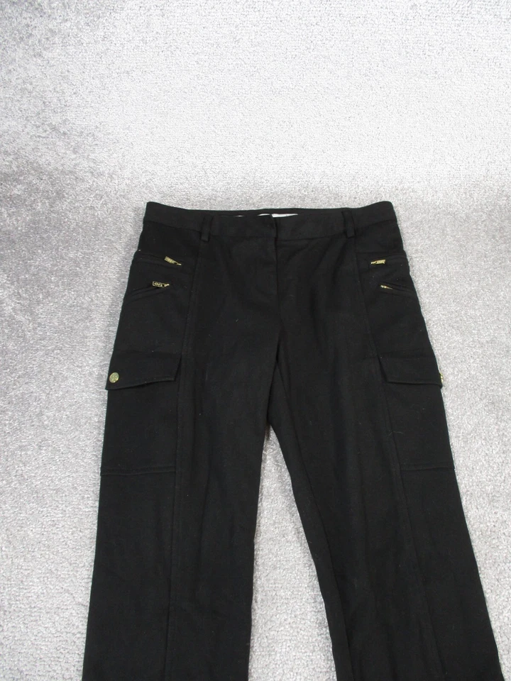 Tory Burch Pants Womens Small Black Zip Pockets Slim Straight * - Image 3 of 4