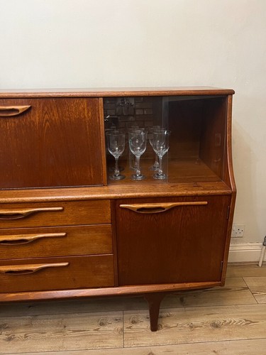 Credenza credenza credenza vintage metà secolo G Plan Jentique teak porta bevande - Foto 3 di 9