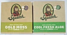 Dr. Squatch Bar Soap Gold Moss & Cool Fresh Aloe 2x 5oz bars