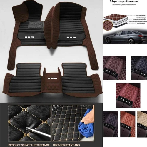 For Dodge RAM1500 Pickup Car Floor Mats Waterproof Carpets Cargo Custom Slips - Bild 11 von 40