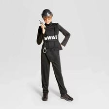 Kids SWAT Officer Police, Crime Fighter Halloween Costume - Boy's 4-7 Small C6