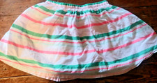 VTG Gymboree 10 girls skirt spring summer pink white stripes turtle line   