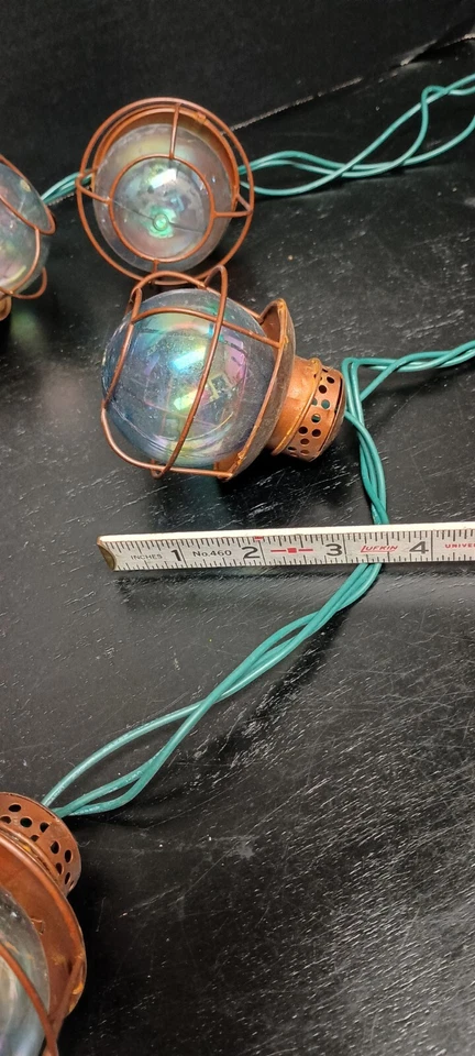 Садовые светильники в клетке медного тона 10 ламп - Изображение 3 из 3