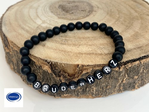 REGALO Fratello Cuore Fratello Bracciale Confezione Regalo FATTO A MANO Natale Famiglia - Foto 7 di 12