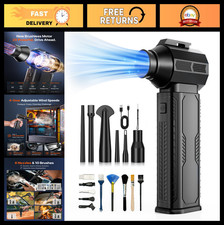 Ultra-Powerful Cordless Air Duster 130,000RPM, Rechargeable 8000mAh, 4-Gear Blow