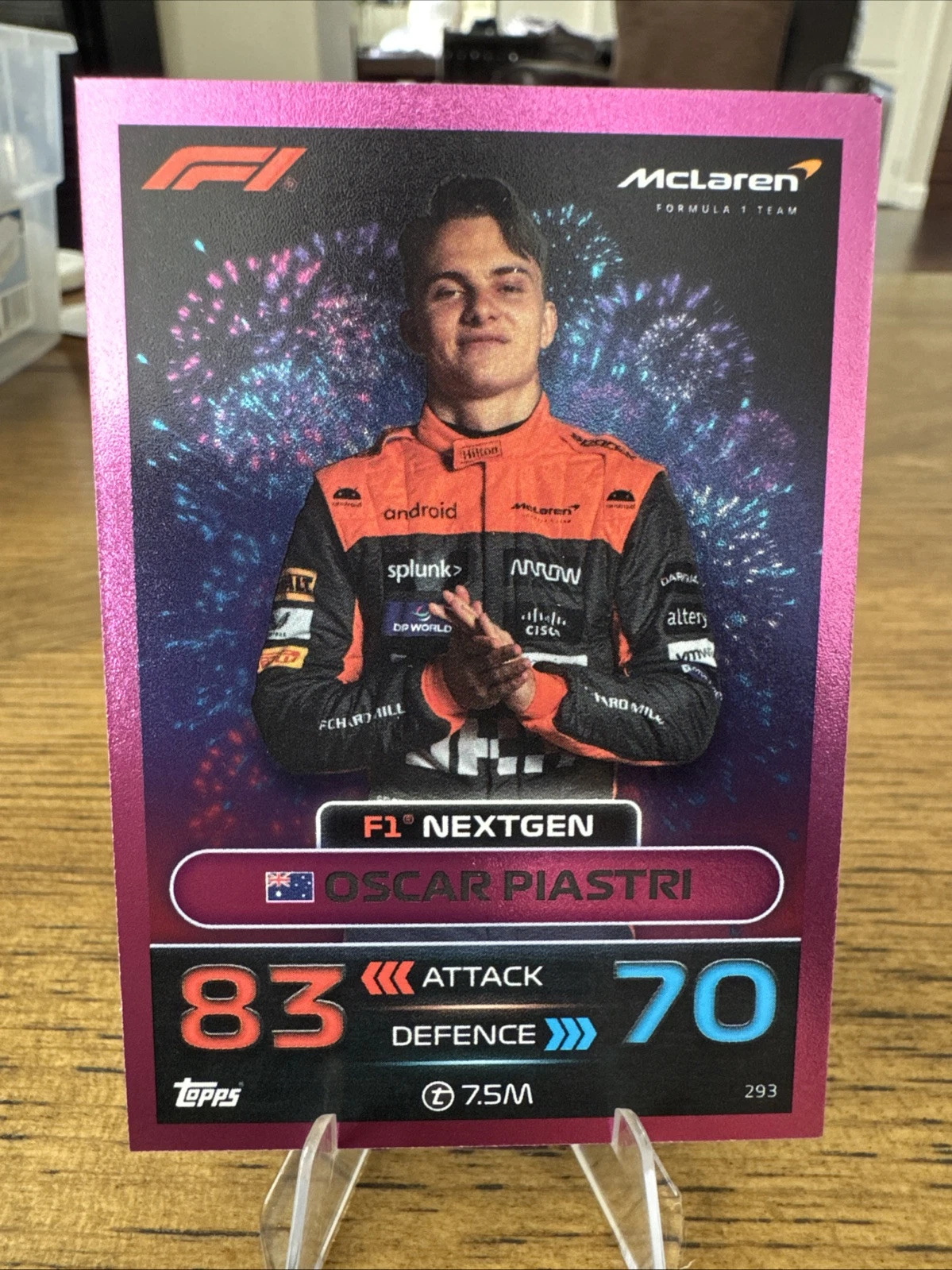 Oscar Piastri trading card