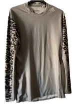 Adidas Techfit Compression Climachill Long Sleeve Womens Base Layer Top Size XL