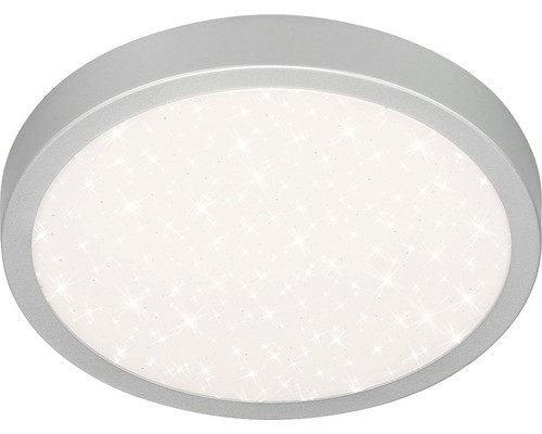 Led Deckenleuchte 18W 2000 Lm 4000 K Ø 28 Cm Runa Silber + Sternenhimmel-image