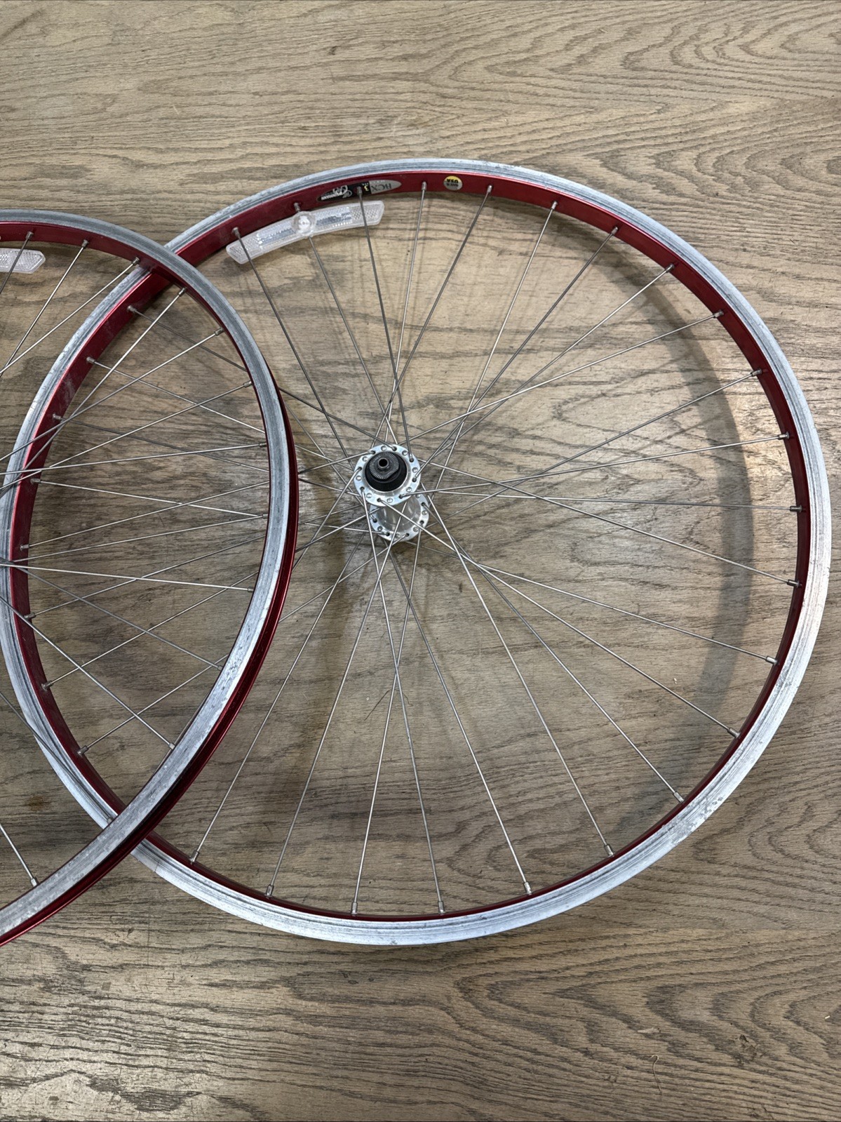 Weinmann BCX 3 Anodized Red Shimano Alivio FH-MC12 26" 32h 135/100mm Wheelset