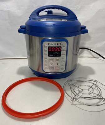 #ad Instant Pot VIVA 6 Quart 9 In 1 Multi Use Pressure Cooker Cobalt Blue Very Nice $39.99