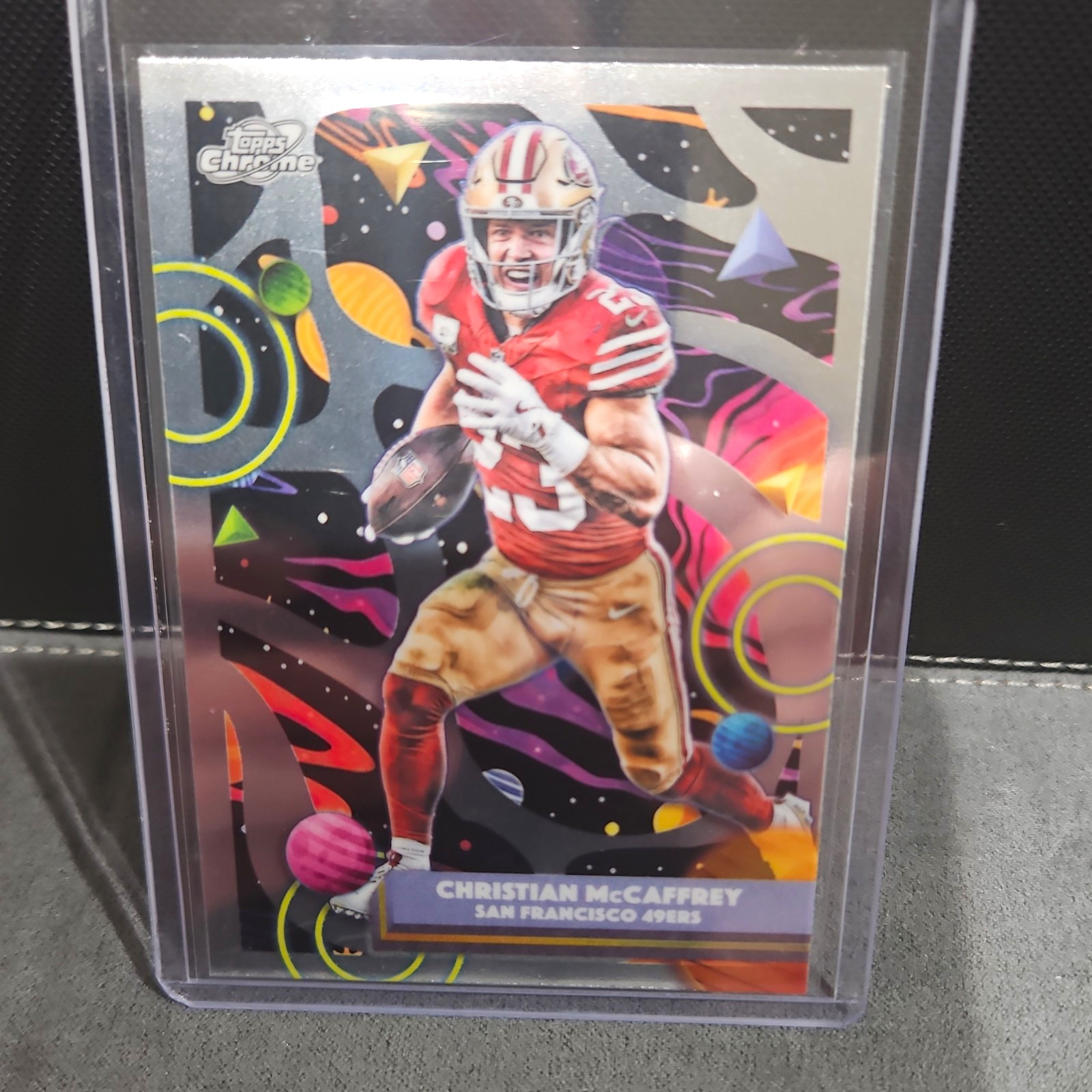 Topps Cosmic Christian McCaffrey San Francisco 49ers Base Card