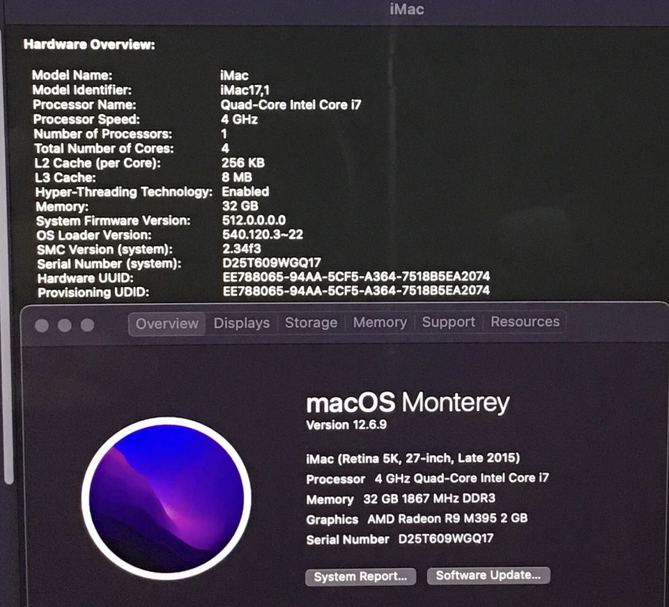 2015 Apple iMac A1419 27" Retina 5K | Intel i7-6700K @ 4.0GHz | 32GB RAM 3.12TB - Image 2 of 4