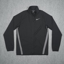 Nike Dri-FIT Men s Jacket Black S Full Zip Athletic Running Lightweight